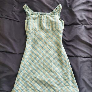 girl 5 sleeveless plaid dress
